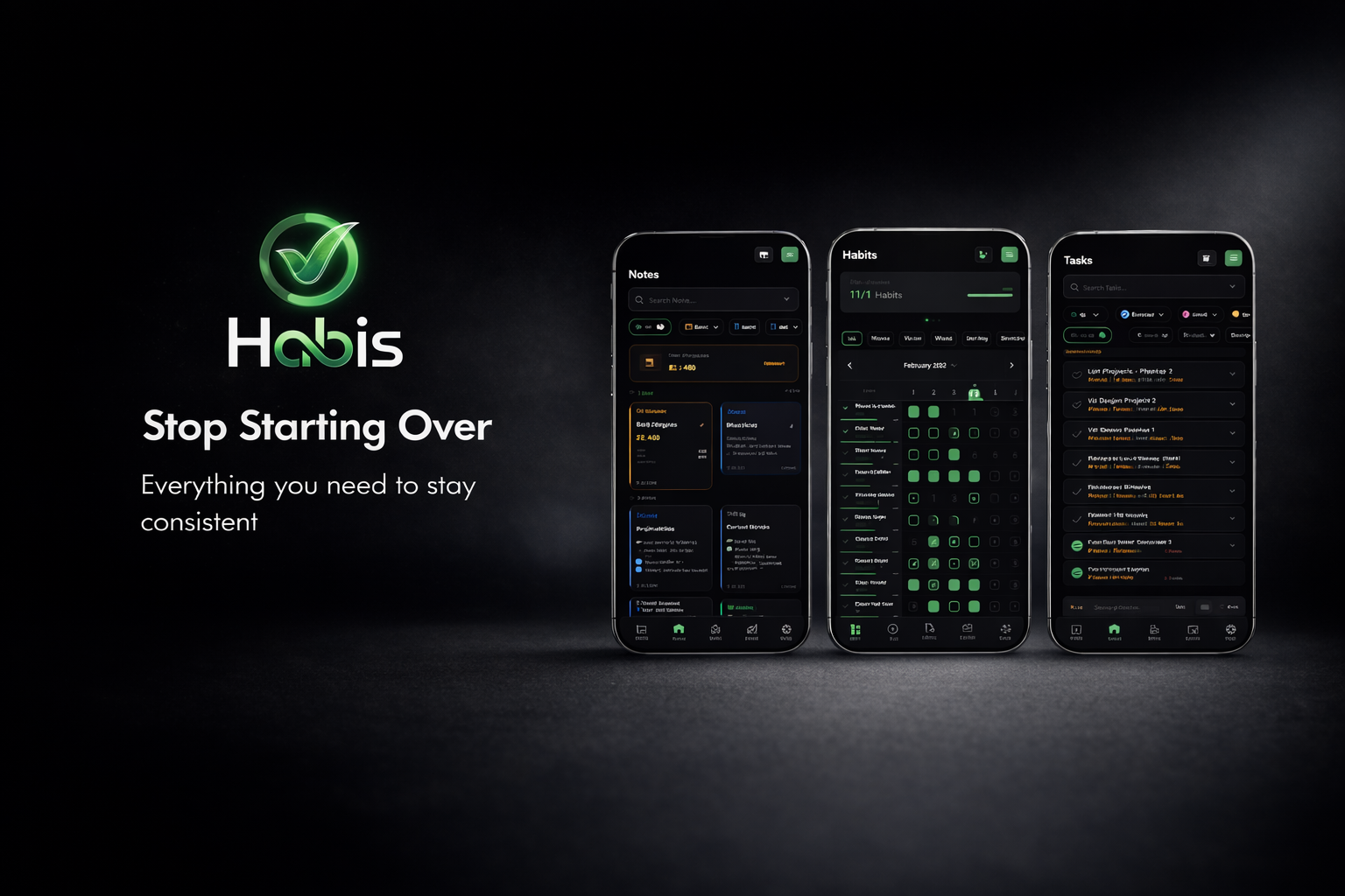 Habis App - Architecture of high-performance habits and productivity tasks